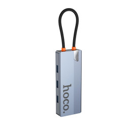 Hub адаптер HOCO Wow 6-in-1 multi-function converter HB51 (HDTV+RJ45+PD+USB 3.0*3)