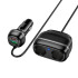 Адаптер автомобільний HOCO Rank dual port car charger Z59 |1USB/1Type-C/2 port 240W cigarette lighter, PD30W/QC|