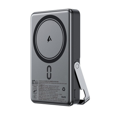 ACEFAST PD magnetic fast charging power bank with built-in stand M17 10000 mAh |1Type-C, 22.5W/3A, PD/QC|