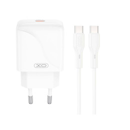Адаптер мережний XO Type-C to Type-C Cable Single USB-C Fast Charger L141 |20W/3A, PD/QC|